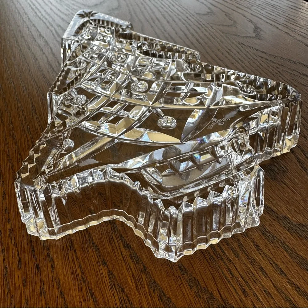 Waterford Crystal Figurine Christmas Tree Candy Dish Decorative Tray Retired - Picture 5 of 11